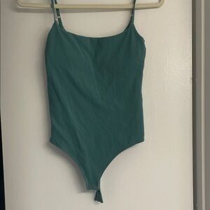 Teal Braless Bodysuit